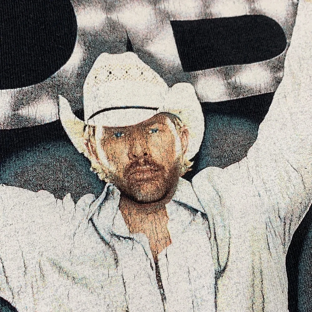 Toby Keith 2008 Double Sided Tee Concert T-shirt Biggest and Baddest Tour Small